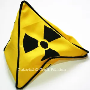 Safety Sign Triangle Pillow Cover