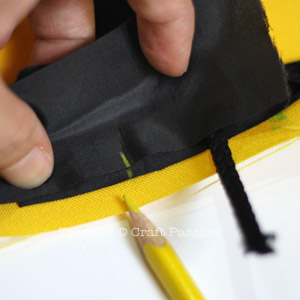 Piping End Sew piping with ends