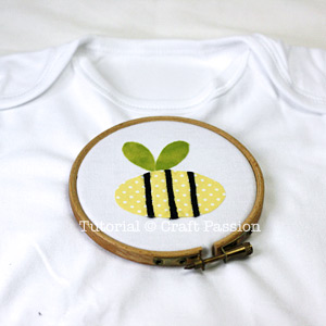 Onesie Applique Embroidery Hoop