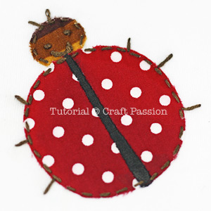 Onesie Applique Lady Bug