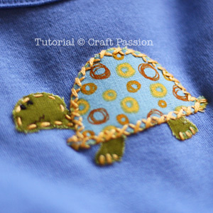 Onesie Applique Tortoise