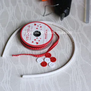 Make ribbon headband Material