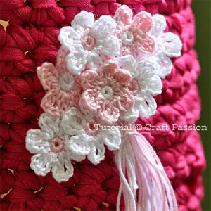 crohcet pattern flower bouquet