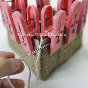 weave basket cardboard template