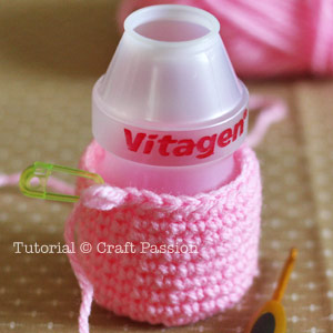 crochet bottle body