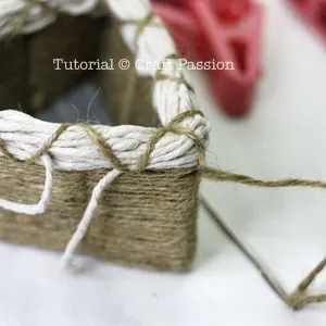 how to cross bind basket