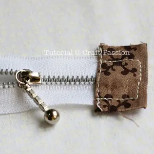 cover zipper end