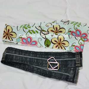 double-sided denim belt