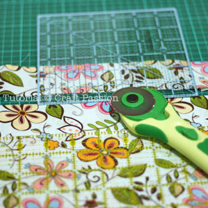 Cut with rotary cutter