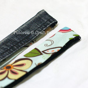 sew 2-face denim belt