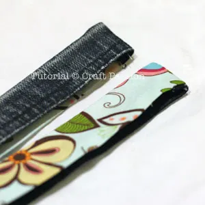 sew 2-face denim belt