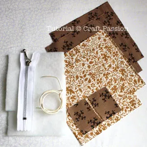 Material To Sew Triangle Coin Purse