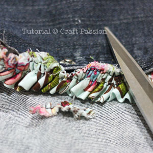 sew ruffles denim vest