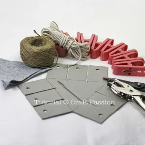 Weave basket from cardboard template