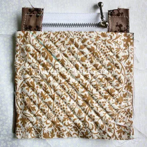how to sew zipper on purse with lining