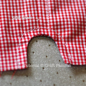 curve notch on short pants