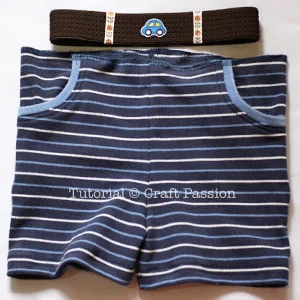 sew jersey shorts elastic band