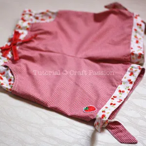 sew tie hem girl shorts