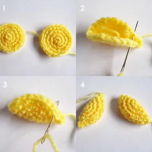 chick wing amigurumi pattern
