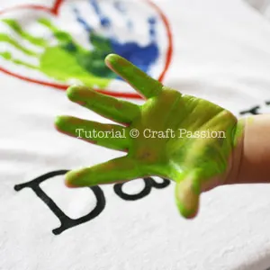 son's hand print