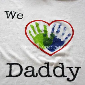 stencil heart with hand print
