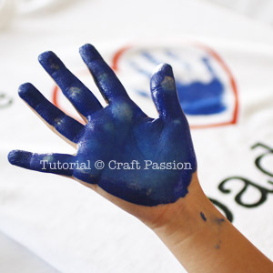 daughter's hand print kid's hand print