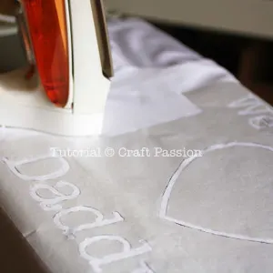 iron stencil design on t-shirt