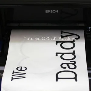 print stencil design on freezer paper