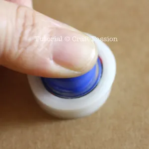 installing button backing