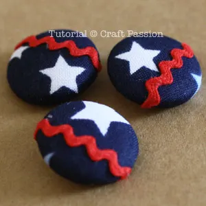 red white blue buttons
