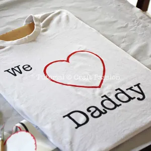 we i love daddy stencil