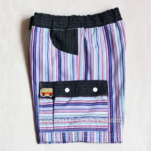 cargo pocket with prong snap button