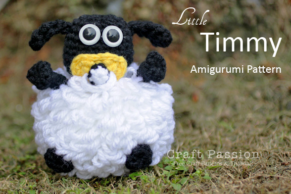 Check out this free crochet pattern for making an adorable amigurumi Baby Sheep. Inspired by Baby Timmy, it features a pacifier in its mouth.