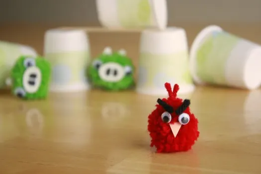 mini pom pom angry bird