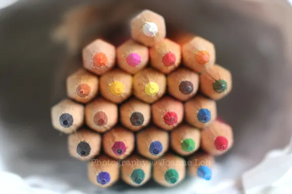 color pencil tip closed-up Canon EOS 60D