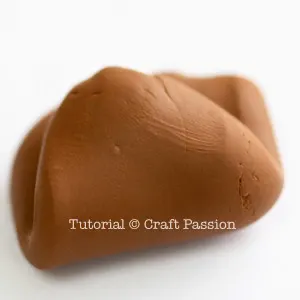 soft smooth polymer clay after kneading