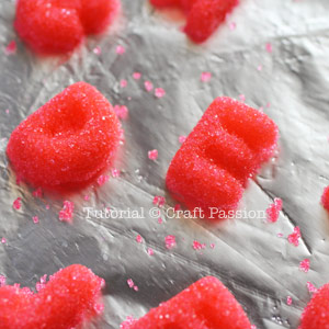 how to make alphabet sugar cube