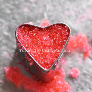 make heart shaped sugar cube