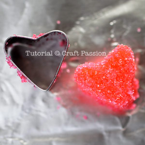 how to make heart shaped sugar cube