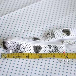 sew riboon to zipper