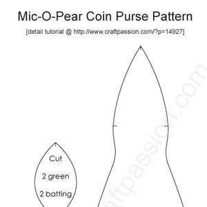 pdf pear purse free pattern