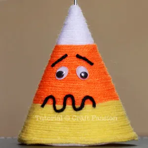 candy corn with expression