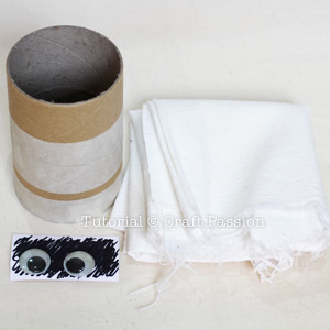make mummy pencil holder material