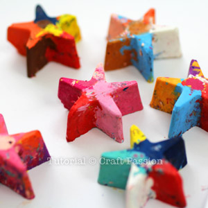 Remold oil pastel to colorful star recycle oil pastels