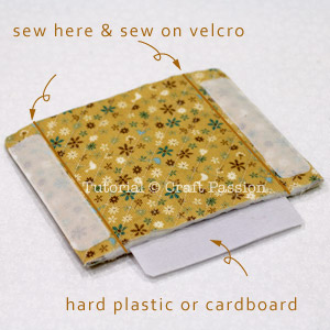 attach velcro and hard card