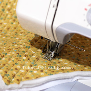 Quilting with walking foot