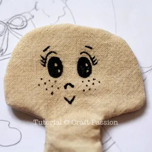 draw doll facial