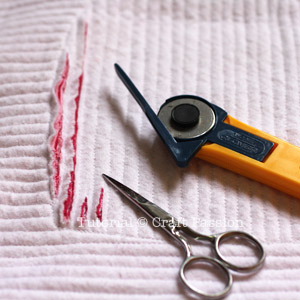 slash faux chenille in different direction