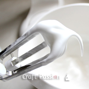 smooth and soft meringue