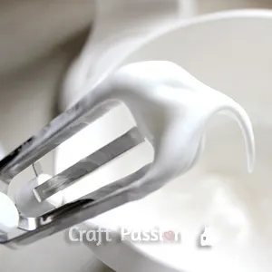 smooth and soft meringue